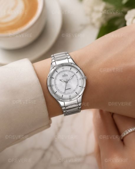 Inex Ladies 4 Diamonds Mother-of-Pearl 35mm