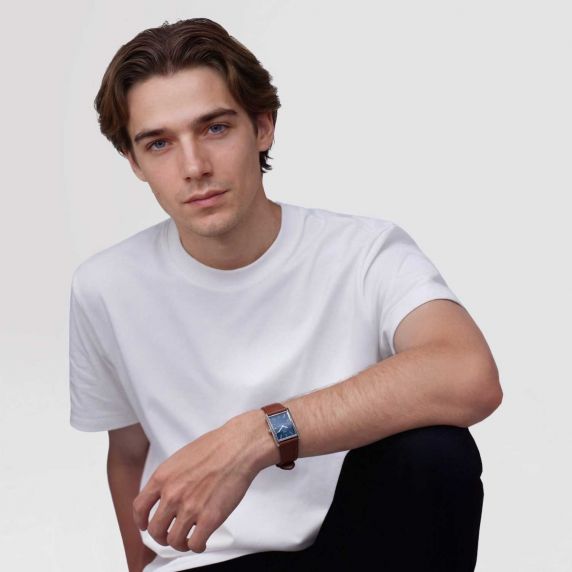 Daniel Wellington Bound Light Brown Arctic Guilloché Silver DW00100900