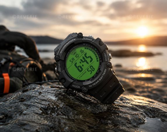 Casio XL Digital Outdoor Green Display 51mm