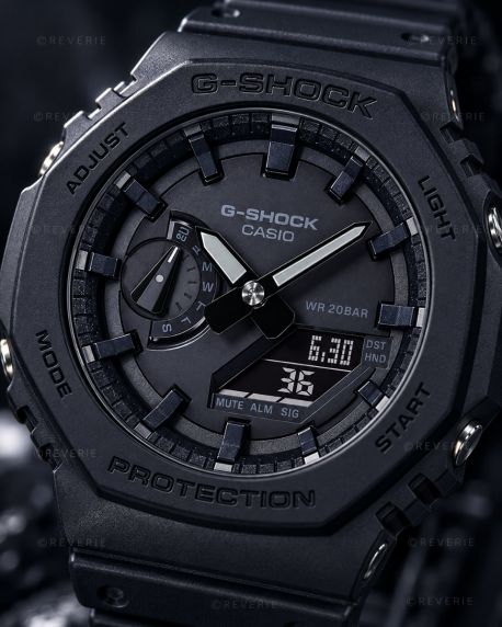 Zegarek Carbon Core G-Shock z całkowicie czarnym designem | GA-2100-1A1ER