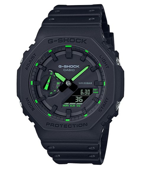 Ultra-Slim G-Shock zegarek cyfrowy 200M | GA-2100-1A3ER