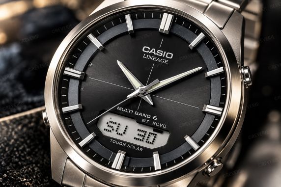 Tytanowy zegarek Wave Ceptor Casio Premium | LCW-M170TD-1AER