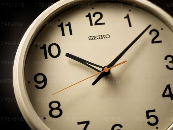 Seiko Cream Wall Clock 30x5cm