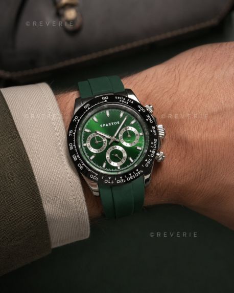 Spartos Green Sapphire Chronograph 40mm